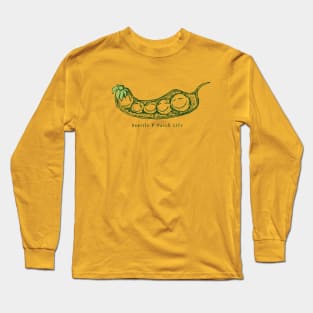 Seattle P-Patch Life Funny Illustration Urban Community Gardeners Long Sleeve T-Shirt